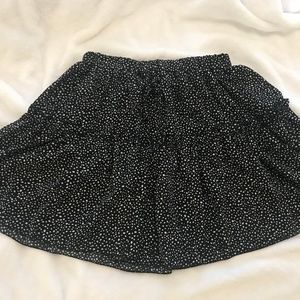 Black and white speck skirt